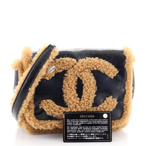 chanel shearling flap bag.